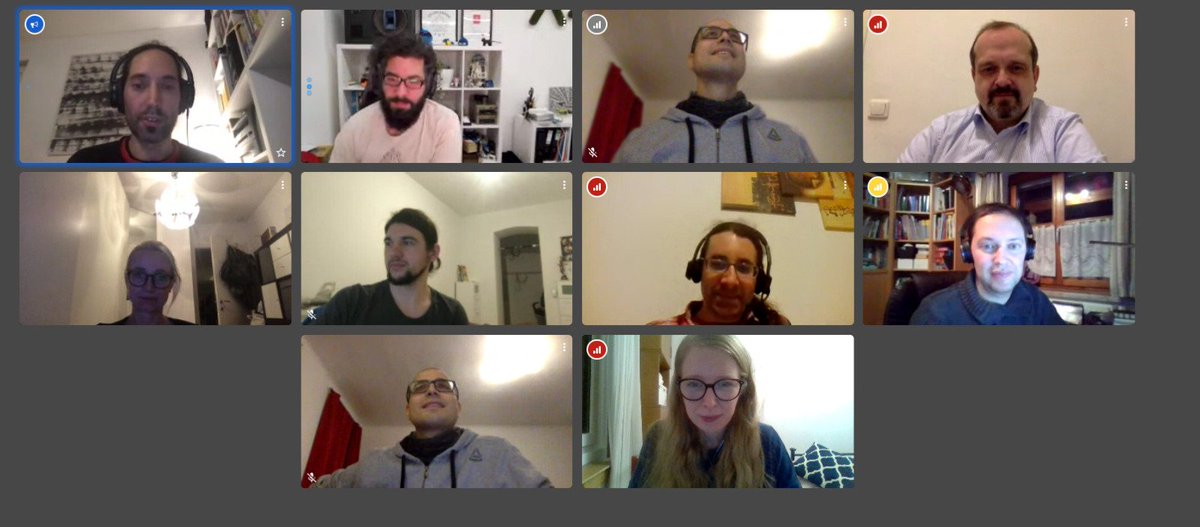 drupalat's tweet photo. 9 highly motivated #contributors 
2 newborns and 
2 clones joined #drupal Austria general meeting #tonight. 
3 hours of fruitful discussions,
1 review on what has been achieved &amp;
2021 #drupalat activities planning followed by
2 hours of inspiring chats &amp; fun
#stayforthecommunity https://t.co/4l9F3eqKsl