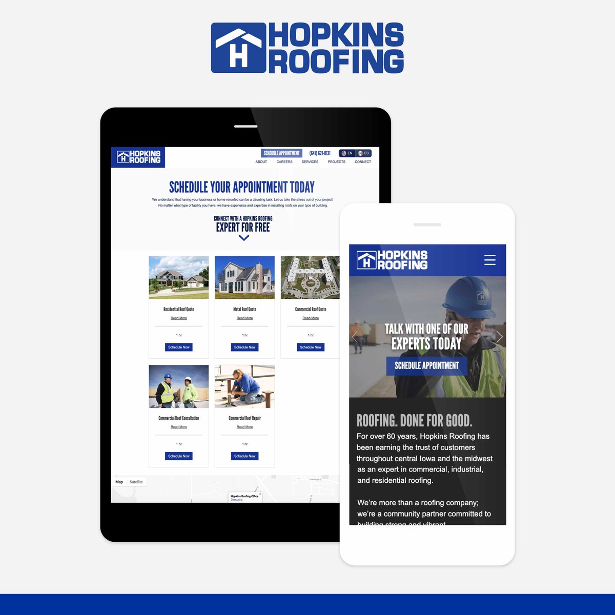 📣 Introducing our new website feature!

HopkinsRoofing.com/schedule-today

Schedule your appointment today:
🏡 | Residential Roof Quote
🏠 | Metal Roof Quote
🏢 | Commercial Roof Quote
👨‍💼 | Commercial Roof Consultation
🛠 | Commercial Roof Repair