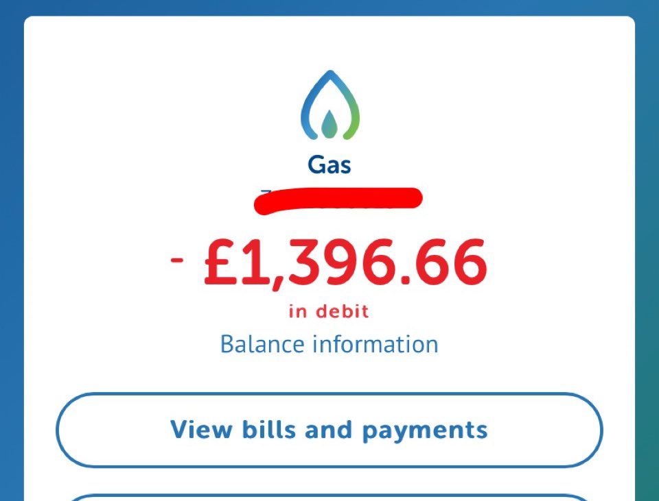 Steph_McDade's tweet photo. So tonight I encountered my first major adult problem when I had to do the simple task of submitting meter readings and thought I could do it without the help of my dad...how wrong was I! 👀Safe to say I got a major shock when my gas bill came back 😂 https://t.co/fRDxkkbhNS