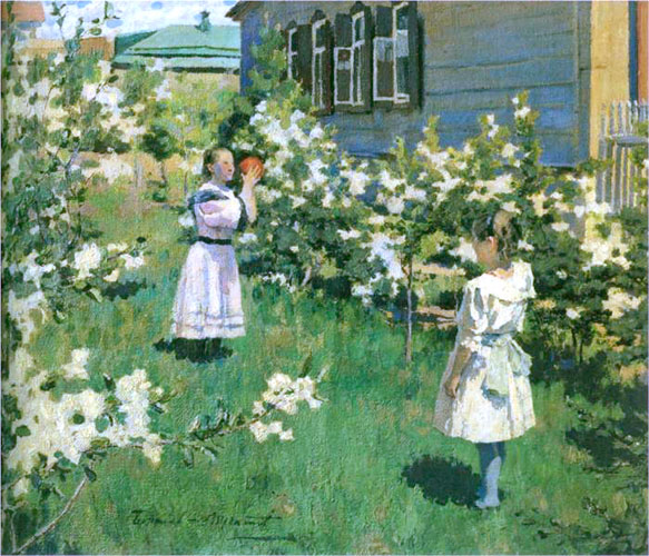 Виктор Борисов-Мусатов. «Майские цветы». 1894 г. Масло, холст. Государственная Третьяковская галерея. Москва. Россия.