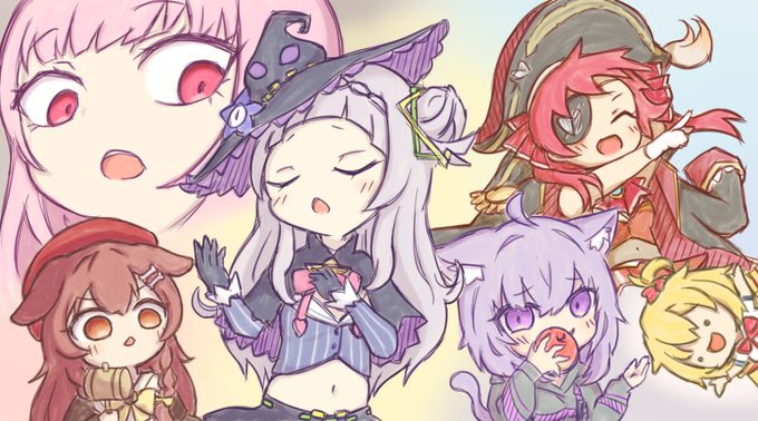 好きでよく聴く歌? #シオンの書物 #callillust #マリンのお宝 #絵かゆ #できたてころね #はあとart 