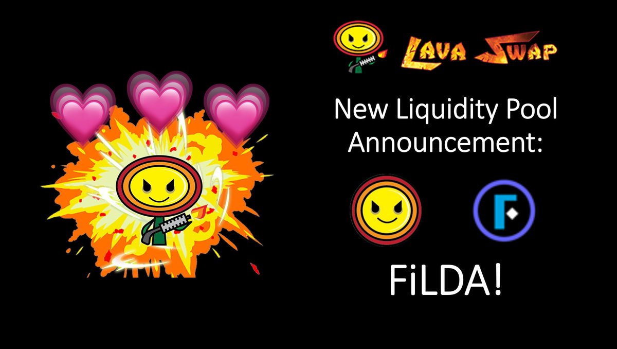Who is Feeling the Love?! 💕😍🔥 

Special Valentine’s Day New Liquidity Pool Announcement: FILDA! 🔥

Details: lavaswap.medium.com/special-valent…

@FilDA101 @HuobiECOChain #HuobiEcochain #Huobi <a href="/HuobiGlobal/">火币HTX</a> <a href="/Stablecoin_HUSD/">HUSD</a> <a href="/Definews_Info/">𝐃𝐄𝐅𝐈 𝐍𝐄𝐖𝐒</a> #DeFi #cryptocurrencies #Crypto #satoshistreetbets