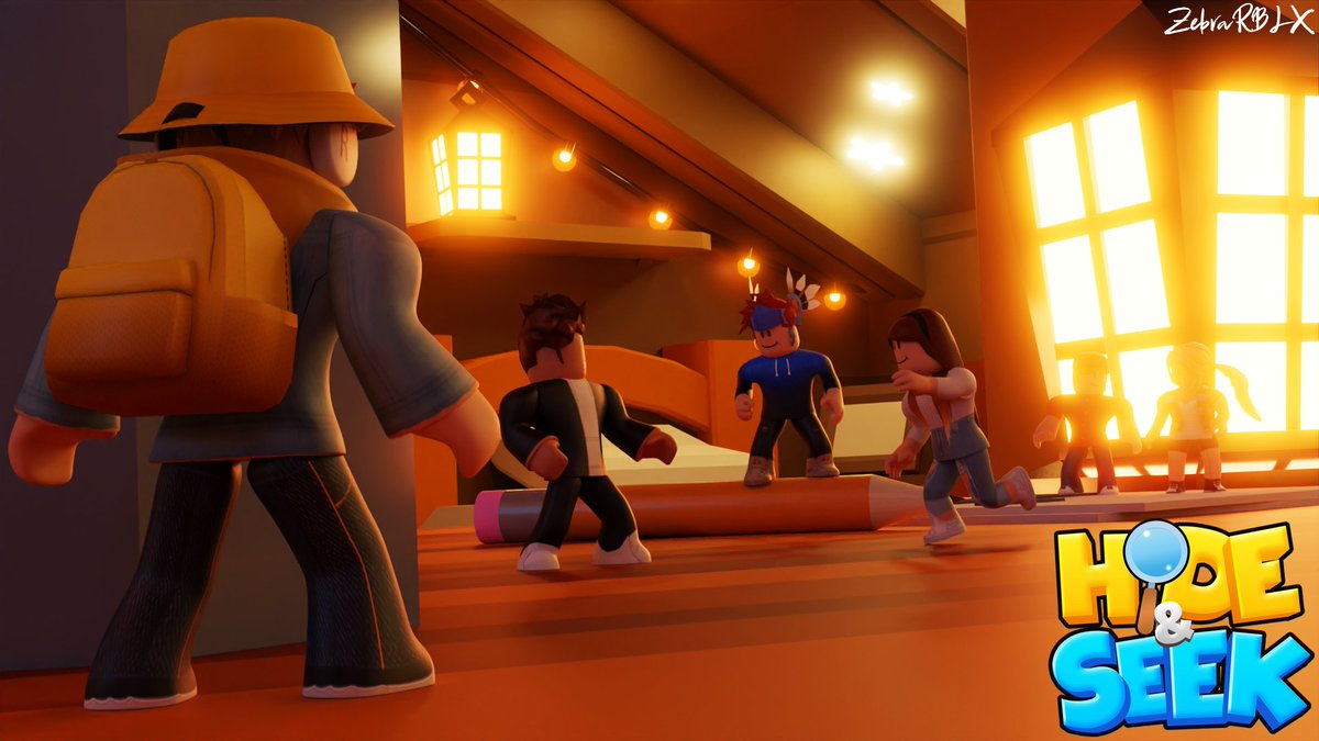 Zeblyno's tweet image. Just finished creating a game thumbnail for 'Mega Hide & Seek', a game by @MuneebParwazMP and @PawstelRainbow !
Likes ❤️& RTs 🔁are appreciated!
#RobloxDev #RobloxArt #RobloxGFX
Thumbnail 1/2
