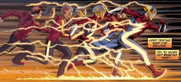 Jay Garrick (New Earth 2) - The FlashAfter encountering the Greek God Mercury he was given the gods power and used it to defend his Earth against the monstrous forces of Apocalypse alongside the new wonders. A brave and powerful hero.