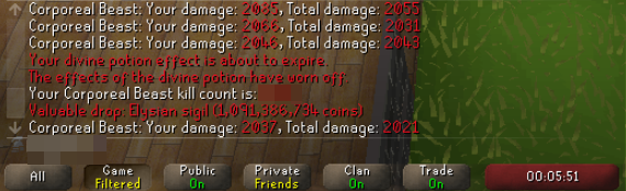 Our corp boosters have been working very hard to satisfy our customers! Elysian sigil for an ironman. discord.gg/gains if you're interested 😉