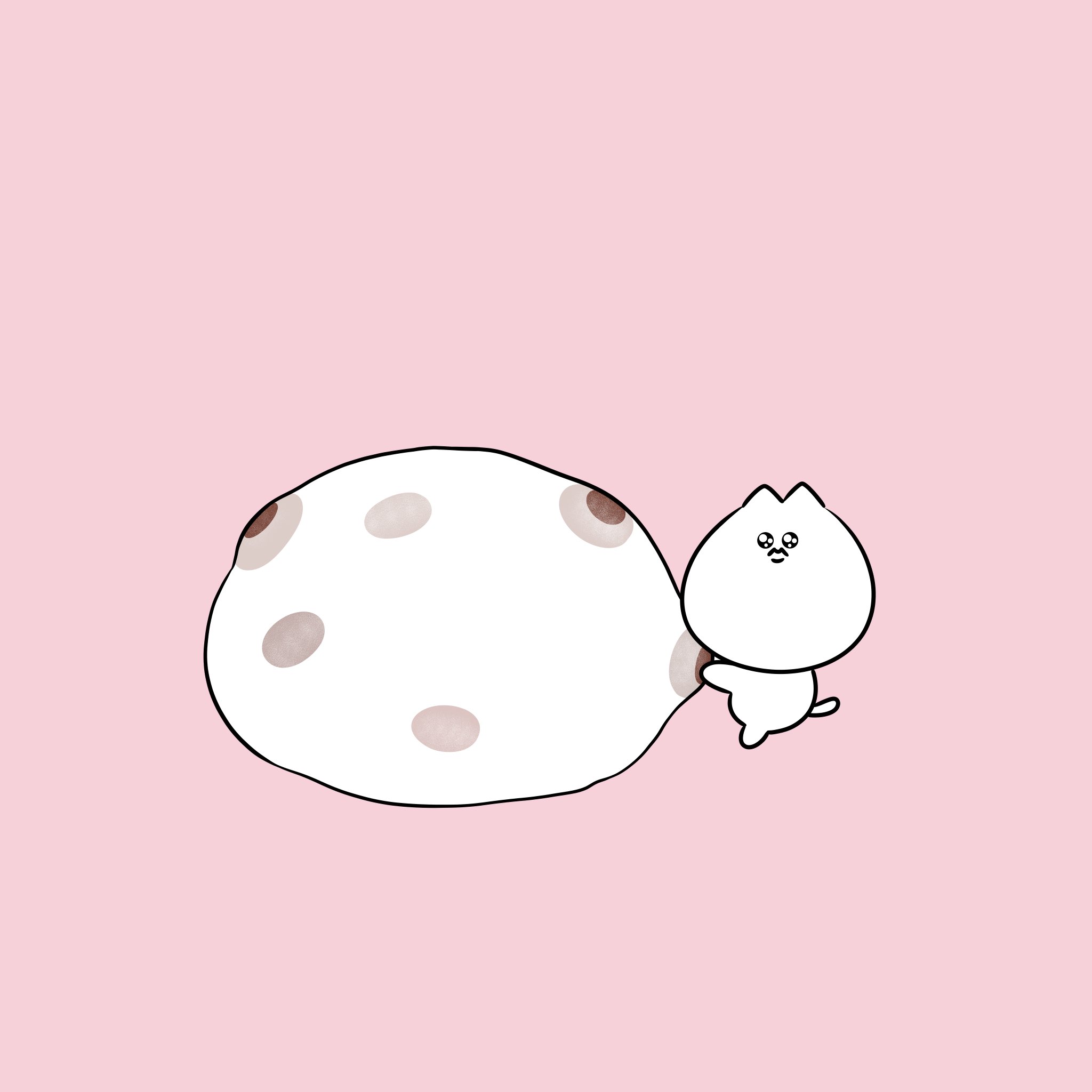 うる猫ちゃん 豆大福の豆を盗ろうとするうるねこちゃん イラスト ねこ 豆大福 T Co Sqt2zginap Twitter