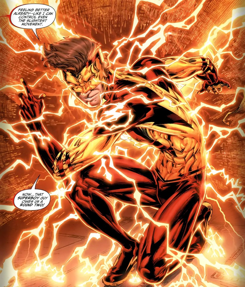 Bar Torr - Kid FlashA revolutionary from the future was sent back in time with no knowledge of who he is or what he did. He joined Tim Drakes Teen Titans and became a hero. He used the alias Bart Allen and thought he was related to Barry & chose the name Kid Flash to honor him.