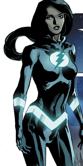 Meena Dhawan - FastTrack/ Negative FlashA STAR Labs scientist gained powers during the SpeedForce storm and helped Barry train the new speedsters. During a attack she was taken and mind controlled by Blackhole. She gained Negative SpeedForce powers and helped stop them.