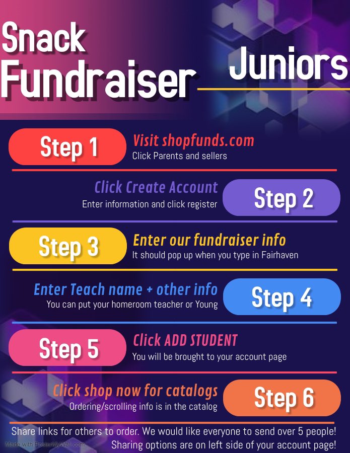 fhsclass2022's tweet image. Attention Juniors: sign up today @shopfunds.com to start selling cookies dough and snacks!! We have until the 22nd!!