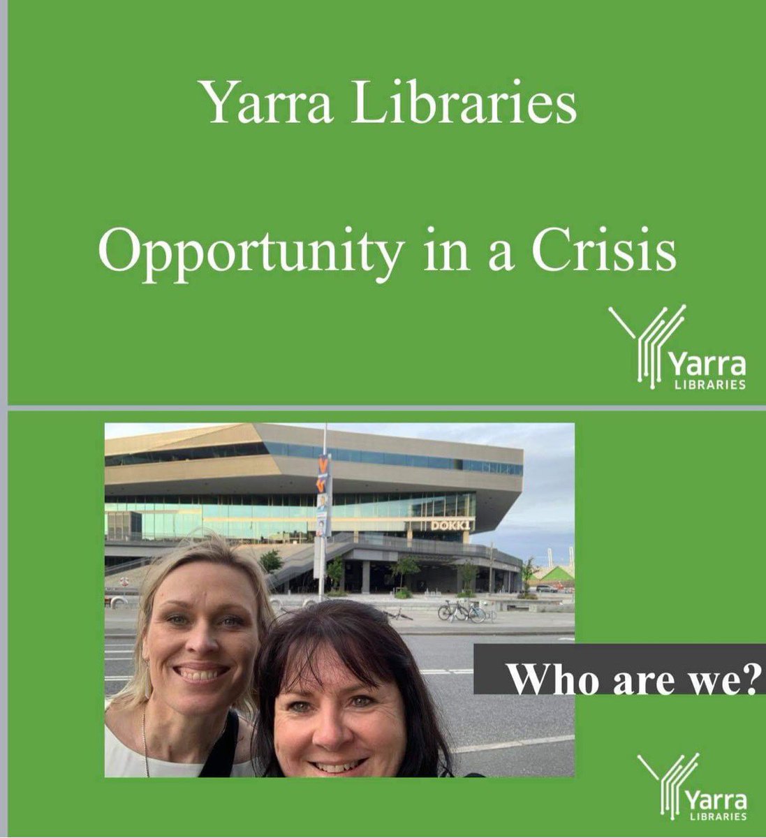 YarraLibraries's tweet photo. We were invited to present to over 180 Danish directors on Yarra’s COVID community response. For over 44 weeks, we delivered 17,600 food parcels that were saved from going to landfill and 30,000 discarded 📚 straight to our community. #LibrariesChangeLives #LibrariesAreEssential https://t.co/rQW7jL9MmT