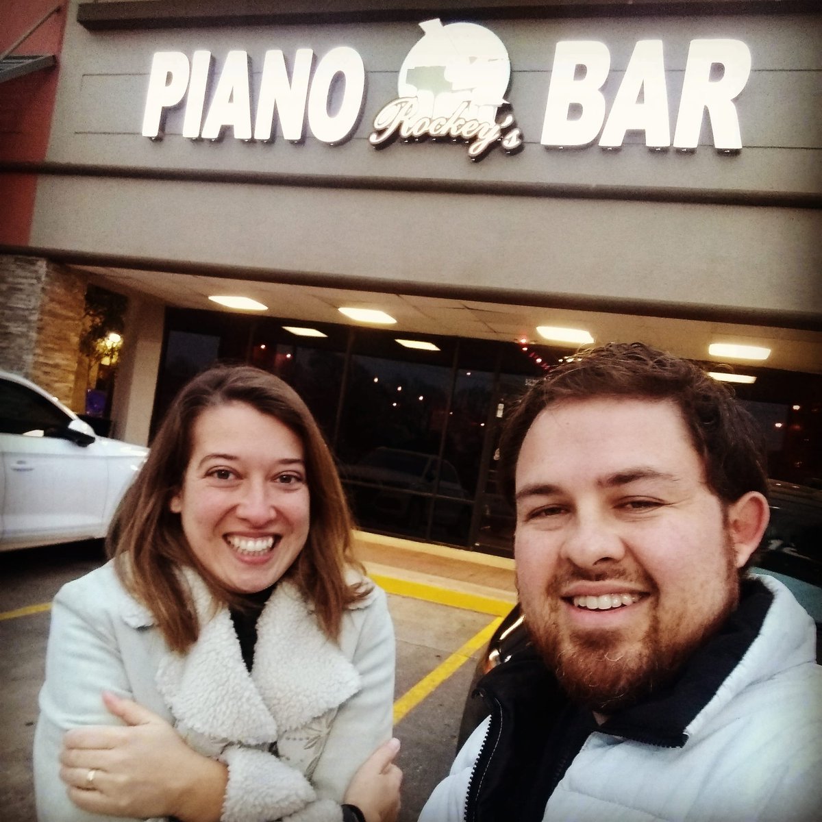 We know it's cold, for Houston, but we'll be playing at Rockey's 7-9 this evening.  Stop by if you're in the Webster area!