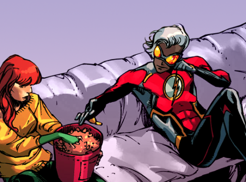 Jess Chambers - Kid Quick/The FlashThe Nibling of Earth 11 Jesse, they use they same formula to work alongside their friends in Teen Justice and in one Timeline they become The Flash and join a new formation of the Justice League where they become close friends with Andy Curry.