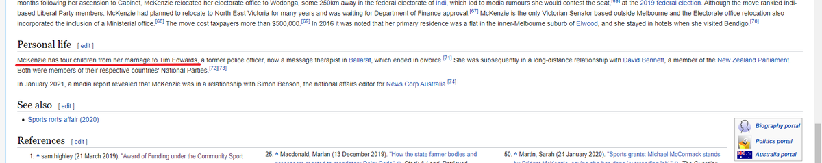 Now, here's the interesting partYou may recall that Bridge was once married to Tim Edwards & they had four kids before divorcing.In her first speech to parliament she paid tribute to her children. #auspol  #Insiders