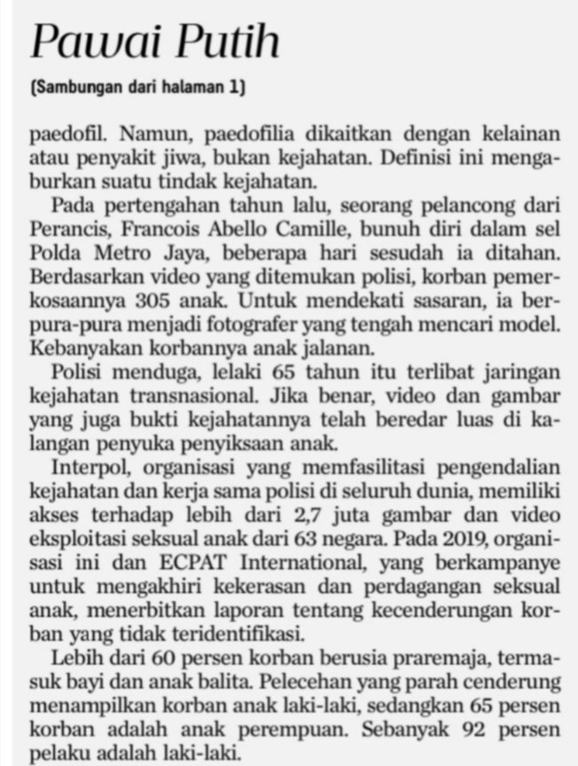 lindachristanty's tweet photo. Teman-teman, esai saya di @hariankompas hari ini tentang kejahatan yang amat keji &amp; gelap, yaitu perdagangan seksual anak di dunia. Seorang penyintas menyebut jaringan perdagangan ini melibatkan politikus &amp; para pemimpin. Tokoh perlindungan anak pun ada yang memperkosa bocah. https://t.co/FqroWf2hMz