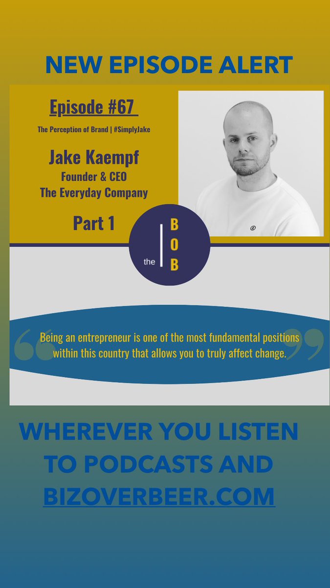 All new with <a href="/JakeKaempf/">Jake Kaempf</a> CEO of The Everyday Company. Connecting intuition and measurement in bramd development. Download now!
Listen: bit.ly/3ag0m0Y
Watch: bit.ly/2Z9rpoc

#PodernFamily #newepisode #PodcastRecommendations