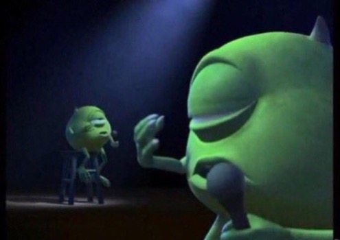 Me, in my childhood bedroom belting out "In My Own Little Corner"