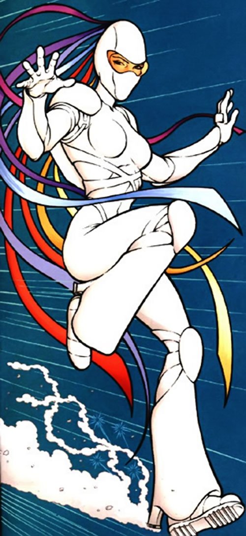 Mary Maxwell - The FlashA sick college girl whose father is a scientist and longed to be a superhero like the comics she reads. One day her dying father injects Mary with the DNA from a hummingbird and grants her the ability to travel at superspeed and she calls herself Flash.