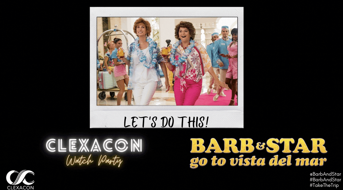 ClexaCon's tweet photo. Let's Do This! #BarbAndStar #TakeTheTrip #ClexaConWatchParty https://t.co/tkjDc7Kkgn