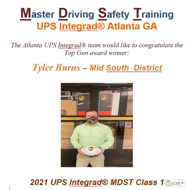 Congrats Tyler "Top Gun" Burns.  The MSO district is proud of you.