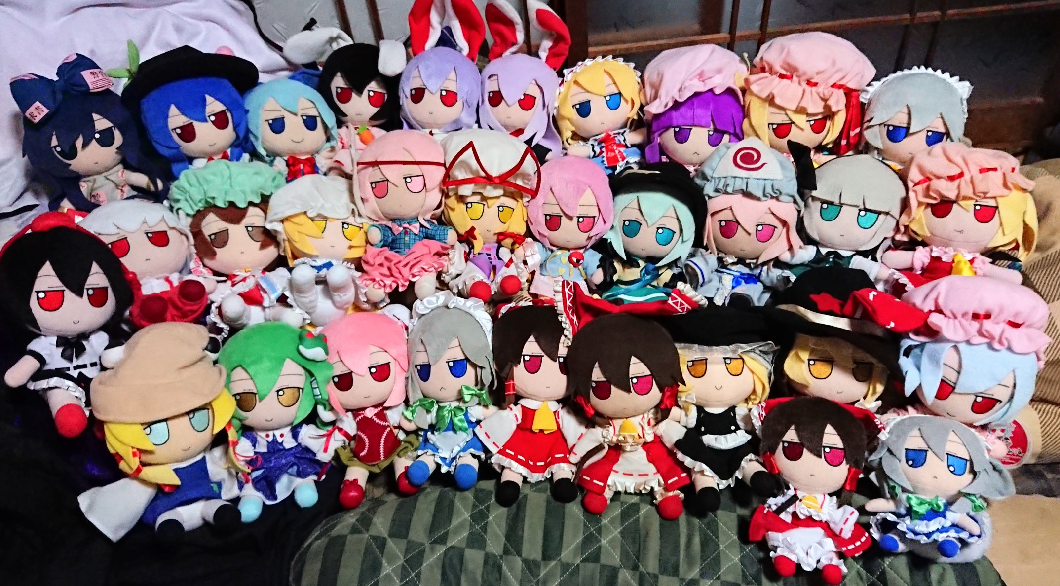 国内外の人気！ 東方ぬいぐるみシリーズ ふもふも 霊夢 魔理沙 ようむ