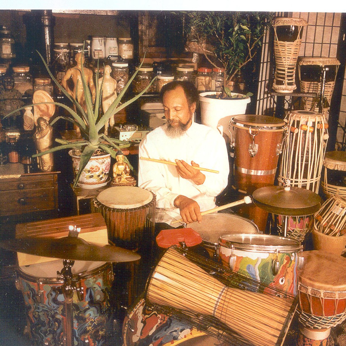 The heart of it all --- MILFORD GRAVES. 
Take time, take a soul, take a reading, make an extract, learn a dance, teach it to someone, grow a plant, savor the light, play the dark, and breathe.  Thank you Milford for your love of souls.  Into the garden we go.