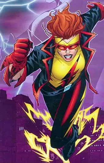 Irey West - Kid FlashThe daughter of the Earth 22 Wally West, Irey was always willing to take up her fathers mantle, but he wanted her brother to take that role. During Kingdom Come she took place in the great battle and afterwards volunteered at hospitals and helped humanity.