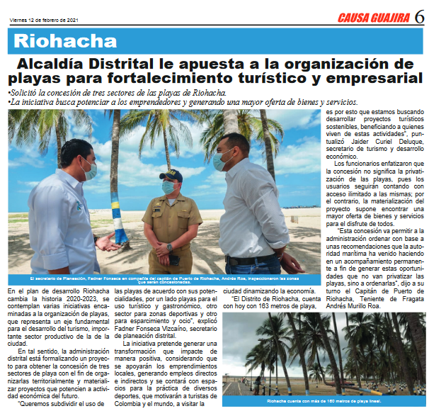 La gestión de playas necesita, además de conocimiento y metodología, de coherencia.

Hoy me llega una noticia de <a href="/AlcaldiaRcha/">Alcaldía de Riohacha</a> con intención de concesionar la playa y al mismo tiempo un video de maquinaria destruyendo las dunas (ver abajo). 

Dificil de entender 🤷