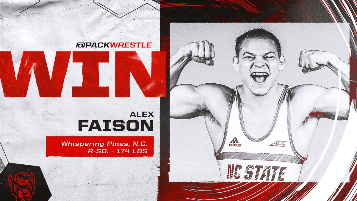 174 | More bonus!!!

R-So. Alex Faison scores a 22-11 major decision, with 1:48 of RT, after multiple takedowns in the third period!

#PackMentality // #DoubleDown

<a href="/PackWrestle/">NC State Wrestling 🤼‍♂️</a> 28 | Duke 0