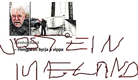 mr. Mæland over brua på vei til bømlo
