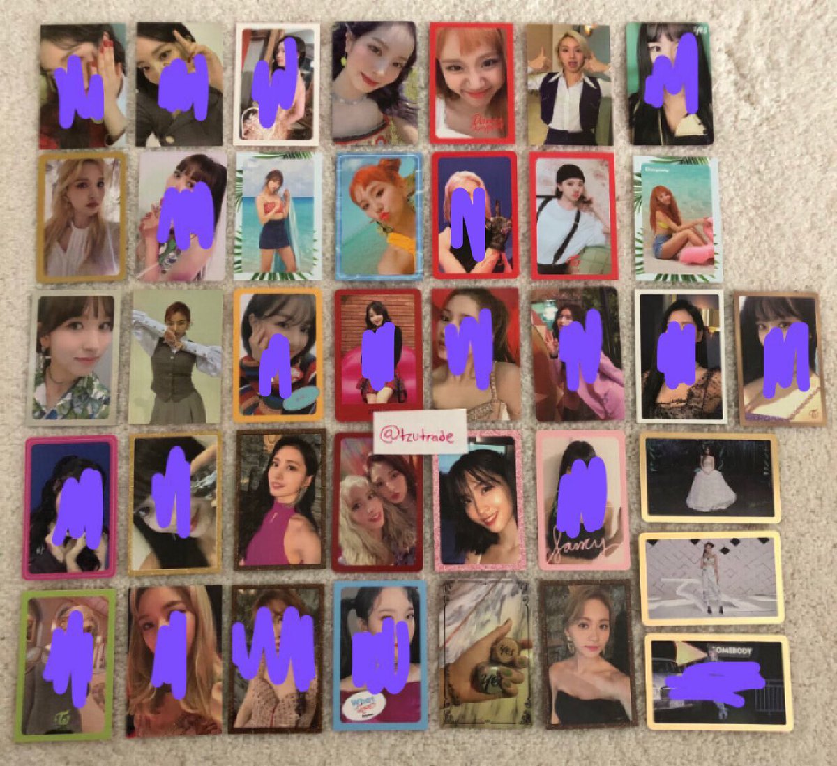 tzutrade's tweet photo. WTT
album: various twice albums   

have: momo jihyo mina dahyun chaeyoung tzuyu 
want: tzuyu wl anything not crossed off  

location: us 
ww: no 

‼️m&amp;m and yoy priority‼️
dm if interested! 
#TWICE @TWICE_trades @kpopthriftshop @twicetradeusa @Twicetradeonce @pctradeusa pls rt! https://t.co/4kRgM05WsP