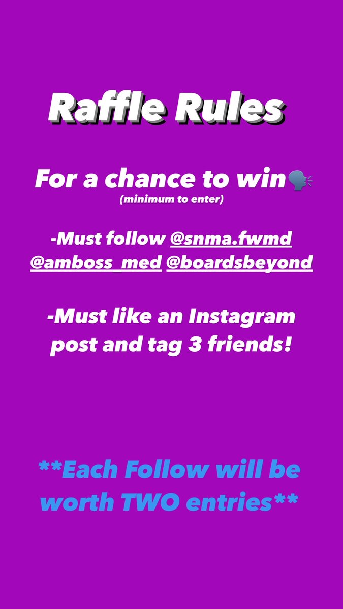 snma_fwmd's tweet photo. For a chance to win a full 6 mo. AMBOSS or boards and beyond subscription, the minimum requirements to enter are below! #medtwitter #snma #homecoming #BlackHistoryMonth https://t.co/fahtOLM3D5
