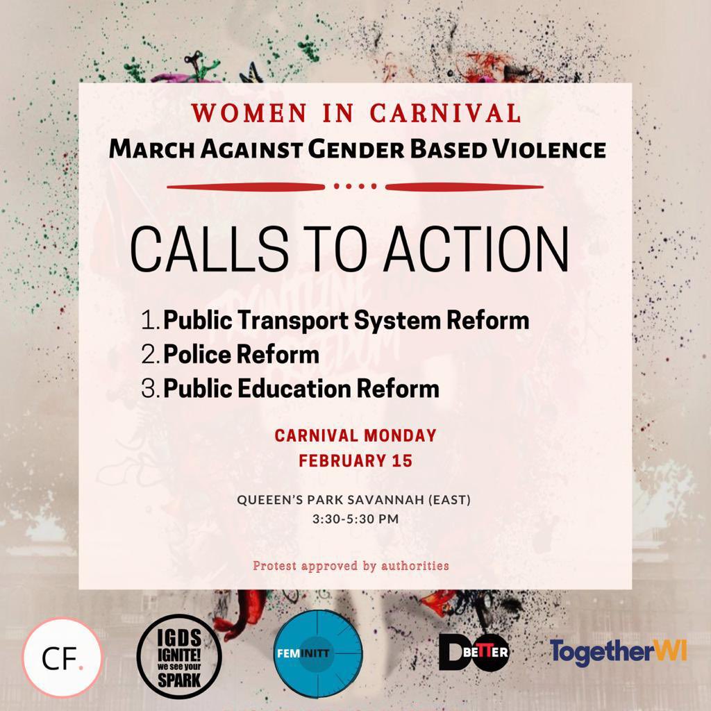 IgdsIgnite's tweet photo. The celebration of Carnival is located in FREEDOM. However, there is no true freedom when the women of our nation are continually assailed and remain unprotected.
We demand the Freedom to _____
#IGNITEChange #endgbv #stopkillingwomen #genderjustice #leaveMEalone #leaveSHEalone https://t.co/QHmhfOYTA8