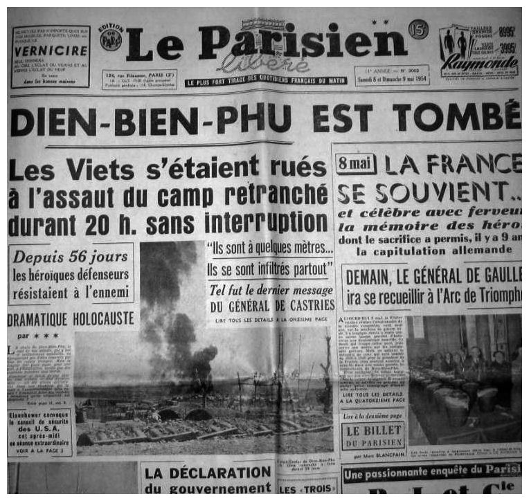 1954 - Dien Bien Phu fell to the Communists. Roberts future wife, a daughter of a French Consul, was imprisoned with other French nationals in North Vietnam at a Hanoi Hilton.