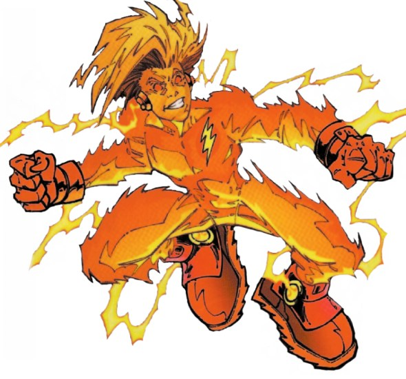 Impulse (853rd Century)Even his own teammates know little of Impulse’s origins, and he doesn’t seem to care himself. It is believed that Impulse is “the personification of random thoughts of speedsters that traveled through the Speed Force”