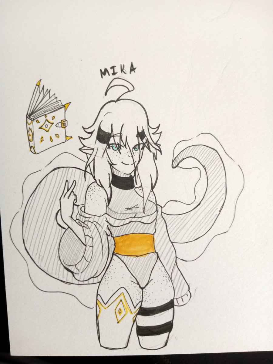bebis_konjac's tweet photo. Thought I try to draw one of the vtubers I've just met
#eellust https://t.co/qRB3Z4krrx