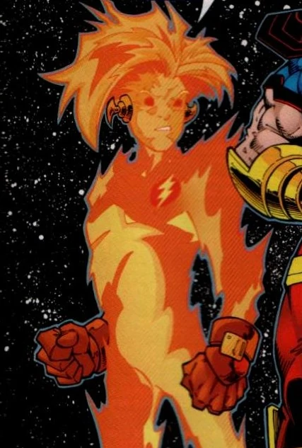 Impulse (853rd Century)Even his own teammates know little of Impulse’s origins, and he doesn’t seem to care himself. It is believed that Impulse is “the personification of random thoughts of speedsters that traveled through the Speed Force”