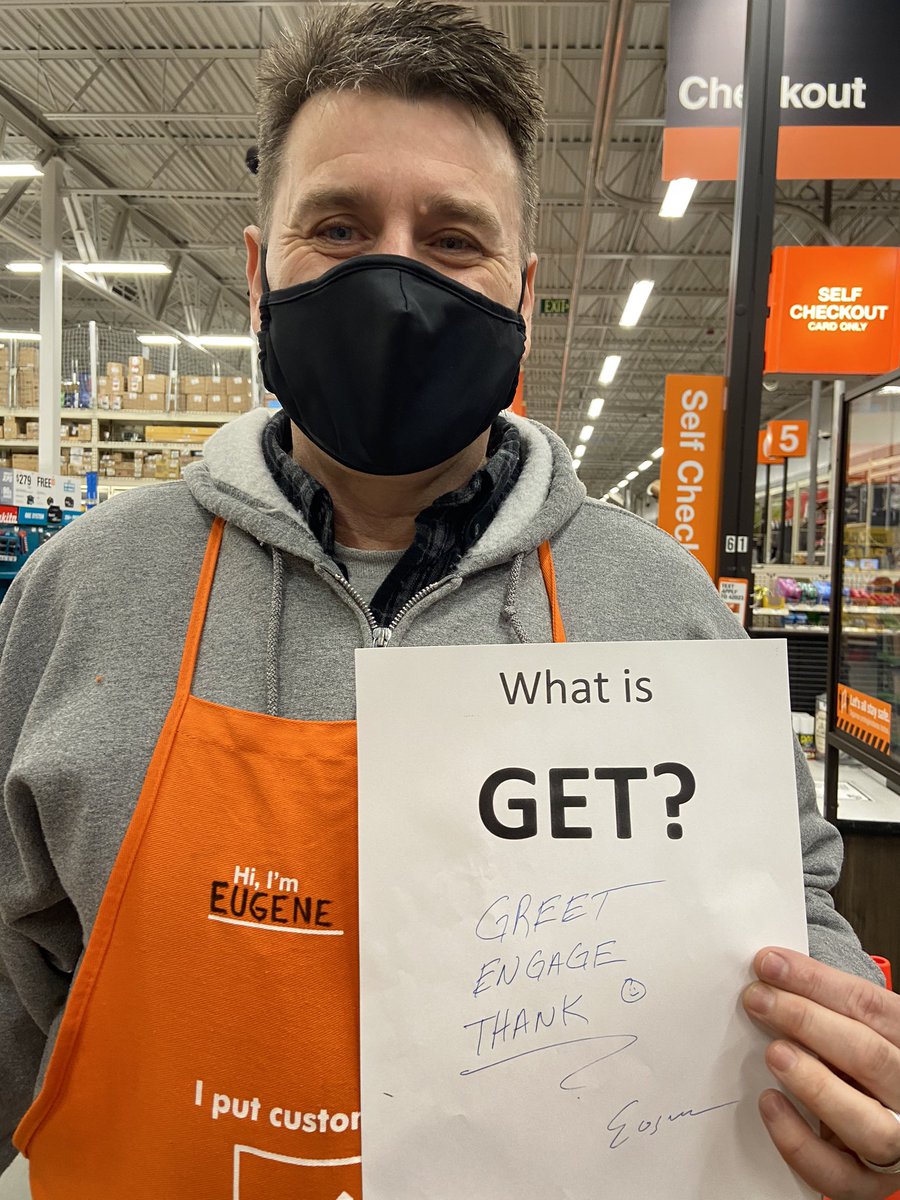 WandaRivera1's tweet photo. Eugene says.  It lets our customers know we are here for them, we are interested in there project and we are glad you came in.  See ya soon! https://t.co/F2SRq8dQwO