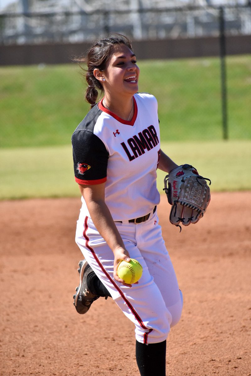 Aaliyah is all smiles after getting the first win of the season for the Cards. #WeAreLU