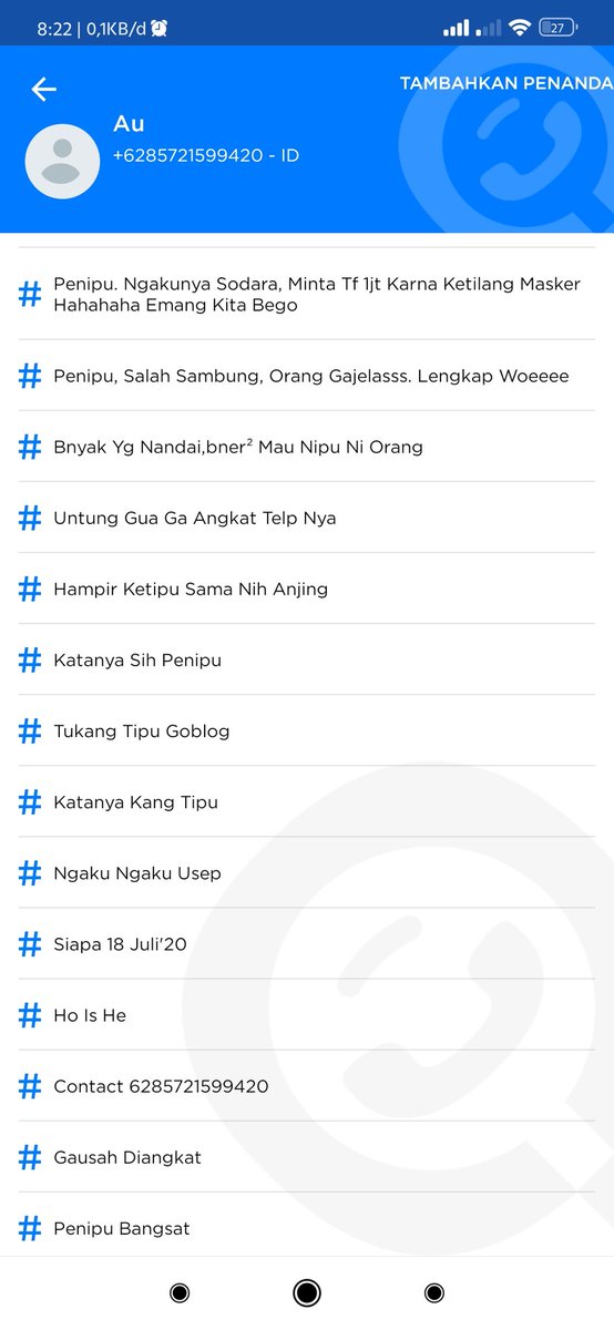 ngopocokk's tweet photo. @DivHumas_Polri @TMCrescilacap @CCICPolri Setelah saya cek ternyata memang benar nomor rekening tersebut penipuan, berdasarkan nomor rekening Bank Dipo International 8234085721599420 diambil dari 12 digit belakang saya coba telfon langsung dimatikan dan sekarang tidak aktif lagi https://t.co/5J5n0BSIhJ