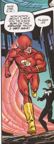 Jay West - The FlashWhile not as fast as his predecessors, he nevertheless trained for years to succeed them. In 2008 he donned one of his uncle Barry’s old costumes and took up the mantle of the Flash.