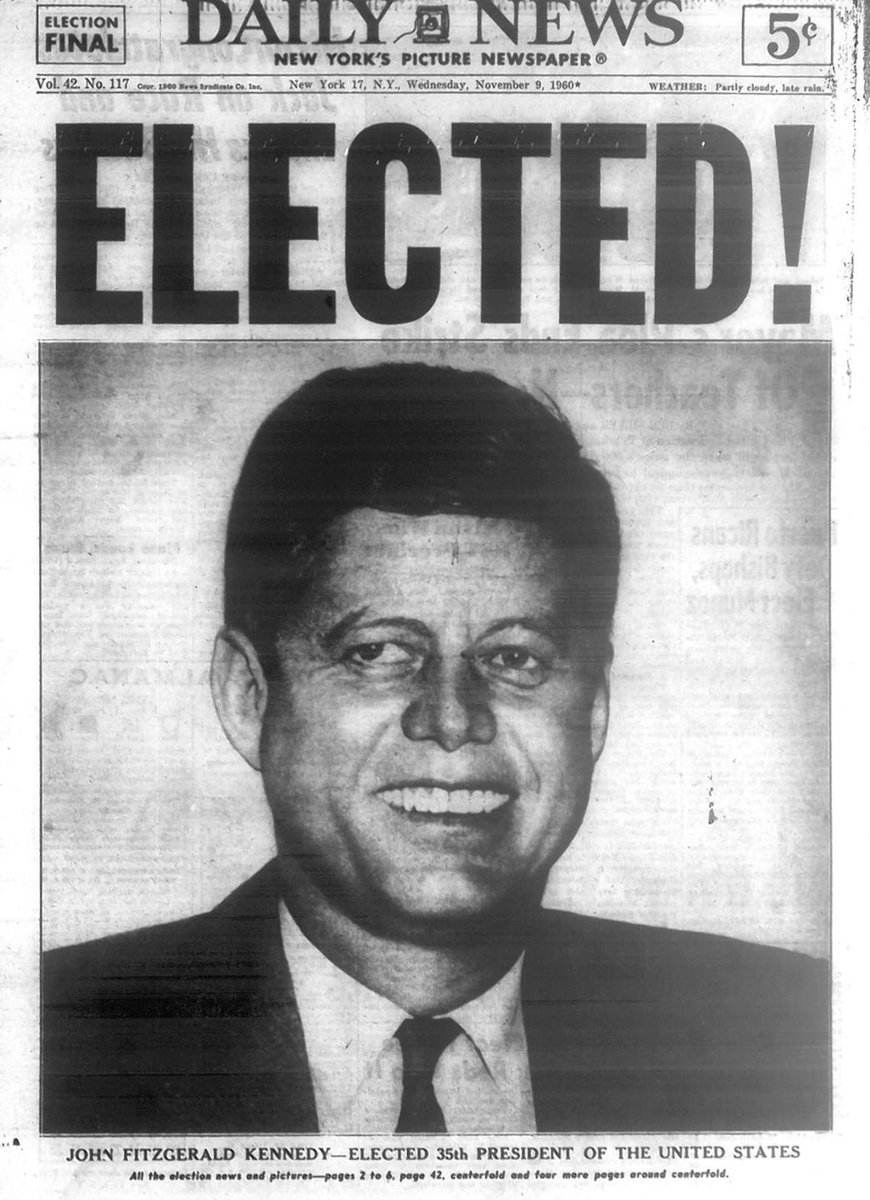 1960 - JFK elected. American people happy. Rose Kennedy happy. Onassis happy. Mafia ecstatic.