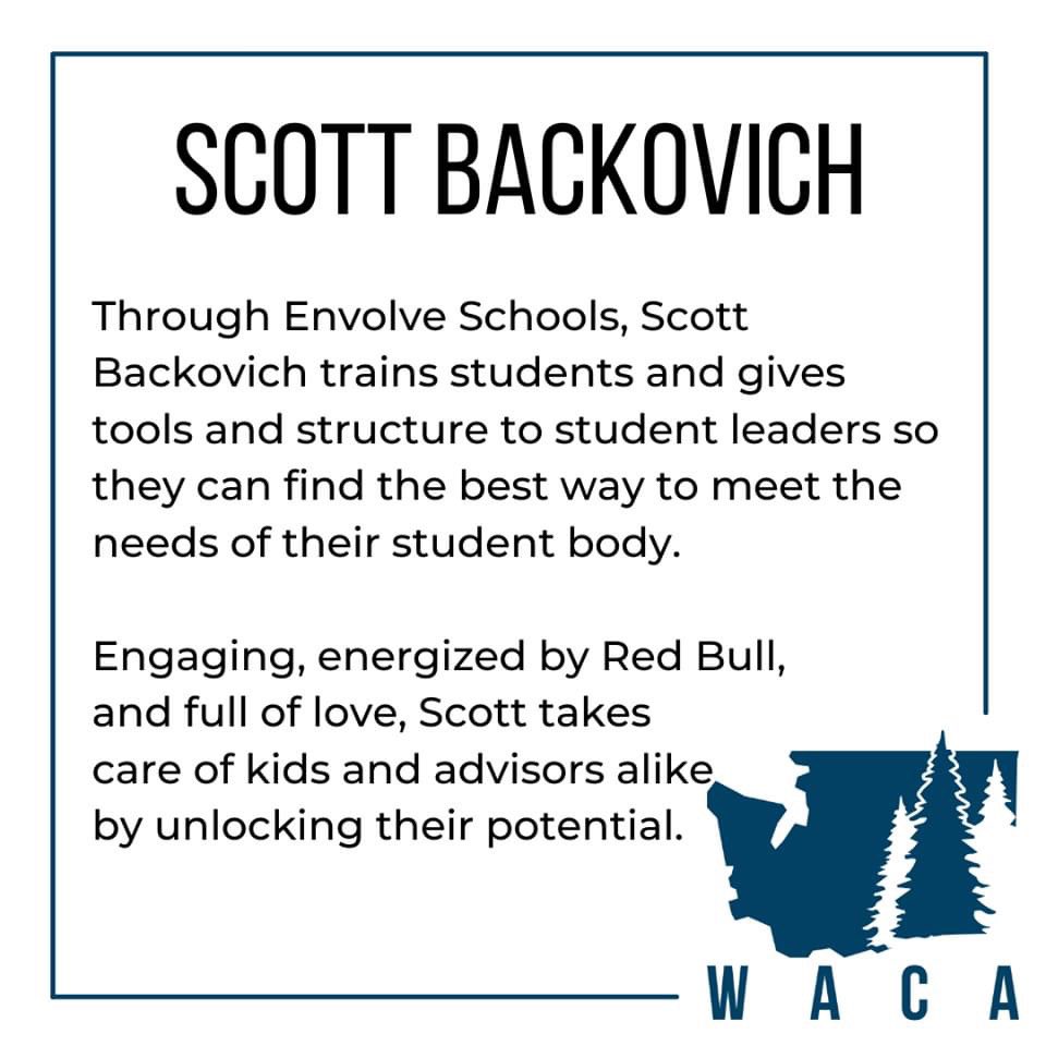 Make sure you find your way to Scott’s sessions to learn how to think differently about how to build culture from within. #waca2021