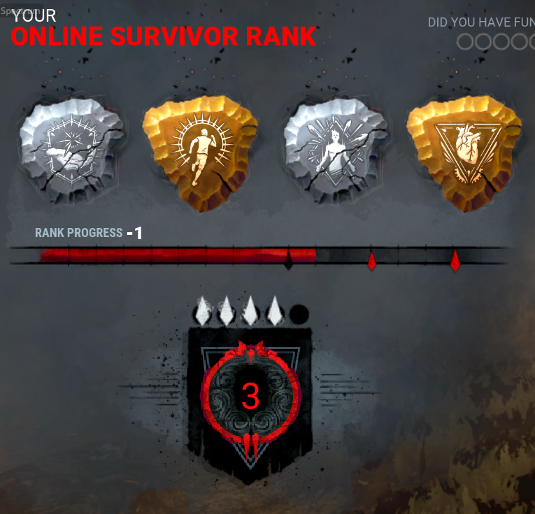 _ghxsttly's tweet photo. So @DeadByBHVR How is it that I safety pip but my rank progress still goes down? And I am fully expecting compensation in some form for these unbroken/pipping bugs because it's causing survivors to lose their ranks like crazy. #DeadbyDaylight is #deadbybugs https://t.co/Ef71rcQ3d1