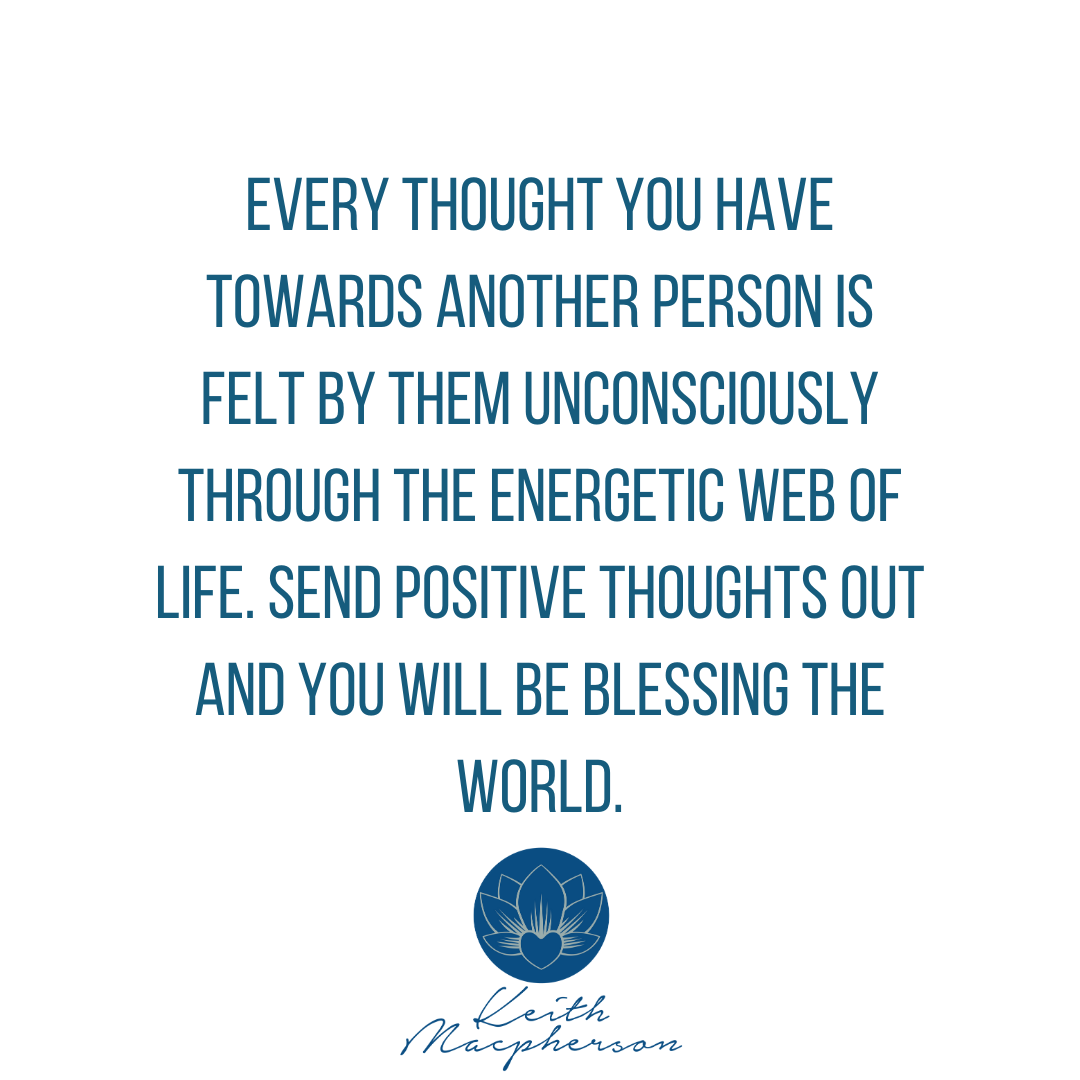 keithmmac's tweet photo. Friday, February 12 |
Every thought you have towards another person is felt by them unconsciously through the energetic web of life. Send positive thoughts out and you will be blessing the world.
#sendpositivity #positivevibes #keithmacpherson https://t.co/KUEd6Bf0Wx