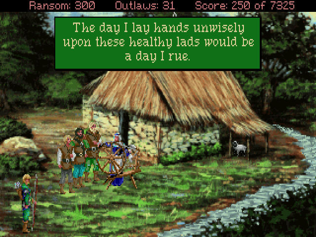 Conquests of the Longbow ($3.59) - an hidden gem of a Sierra point and click! take on the sherriff of nottingham and far more in this beautiful, ambitious game, written by none other than the creator of Jem and the Holograms, Christy Marx!  https://www.gog.com/game/conquests_of_the_longbow