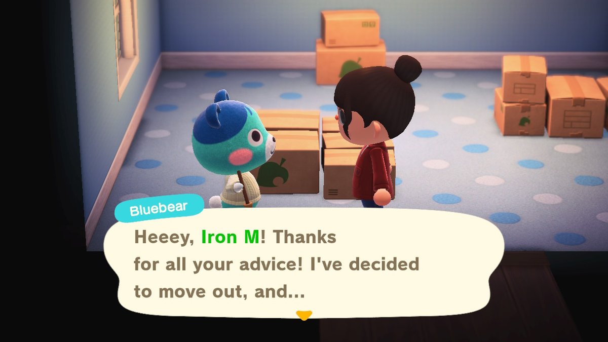 Tashaville1's tweet photo. Gifted Bluebear in boxes, free to good home. She's a sweet girl. #villagerinboxes #acnhvillagertrade https://t.co/1K7EZ4jU1S