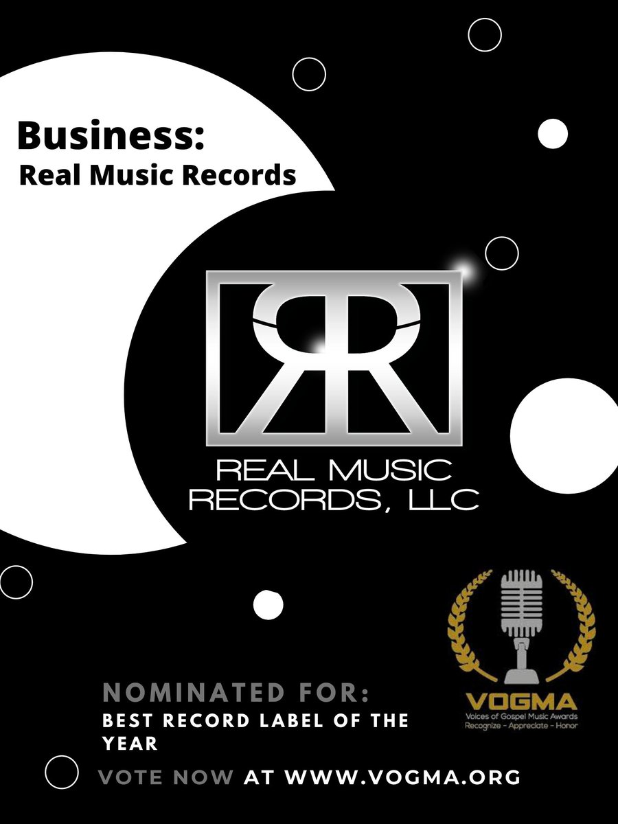 GO NOW, AND VOTE FOR US HERE AT @REALMUSICR FOR BEST 'RECORD LABEL OF THE YEAR'  VIA THE @vogmaawards #gospelhiphop #Midwest #business #lyrics #ministry #awardnominated #realmusicrecords

Link: buff.ly/3cVRYWa