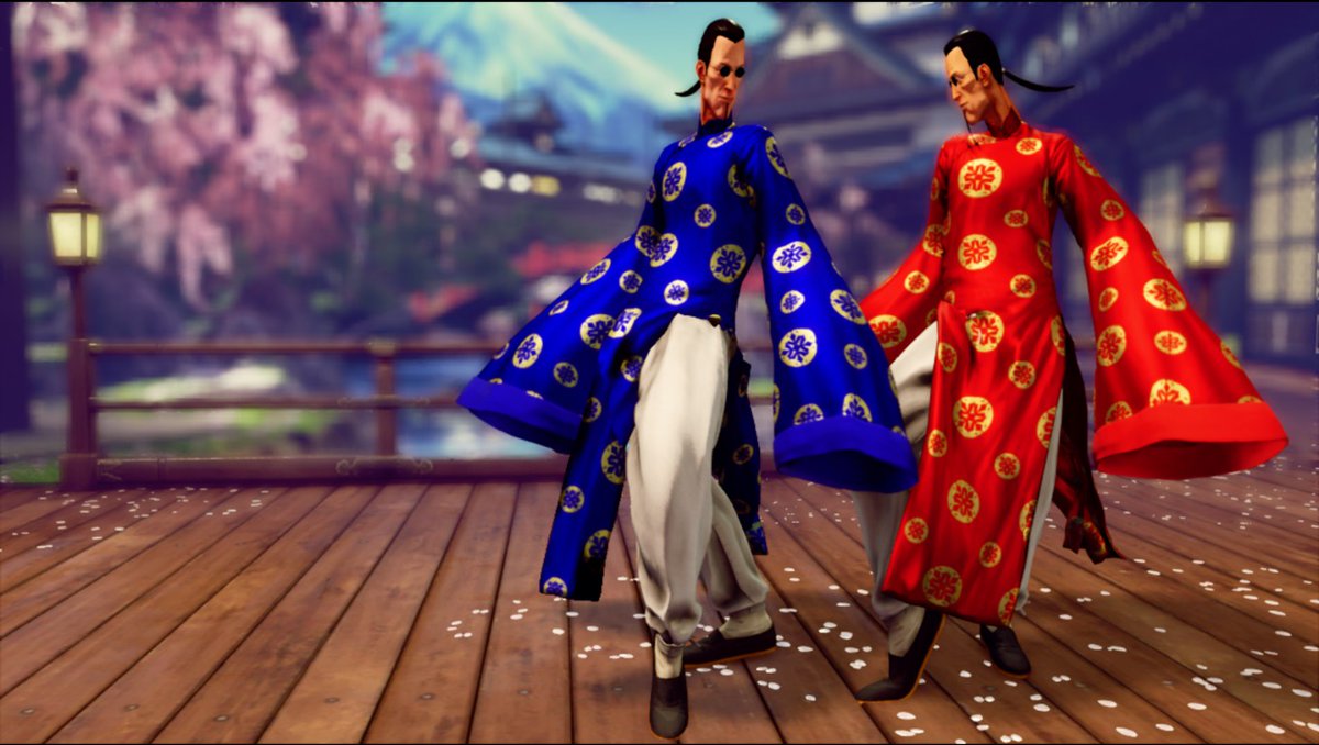 HAPPY LUNAR NEW YEAR!! F.A.N.G costume mod where he wear's a blue Ao Dai.  Another F.A.N.G is wearing a red one.  Looks like a twin day.  Have a double dose of good luck and fortune!!
#ファン #FANG #ストリートファイター #StreetFighter #SFV #ストv #modding #mods #SFVmods #LunarNewYear #LunarNewYear2021 #Capcom Street Fighter 