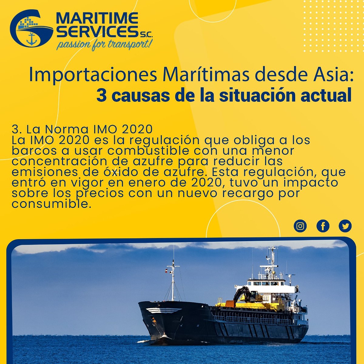 Hoy te traemos la última parte de nuestra sección en la que buscamos explicarte los motivos de la situación actual de las importaciones en el mercado asiático y el motivo del incremento de sus precios. 🚢🇨🇳

#logistica #mexico #logistics #negocios #comercio #usa #exportacion