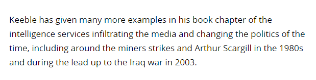 (5) Five reasons why there's no free and independent press in the UK 5/ The intelligence services manipulate the press (this is the WORST part) - intelligence services & specialised police units have infiltrated the media https://www.opendemocracy.net/en/opendemocracyuk/five-reasons-why-we-don-t-have-free-and-independent-press-in-uk-and-what-we-can-do-about/